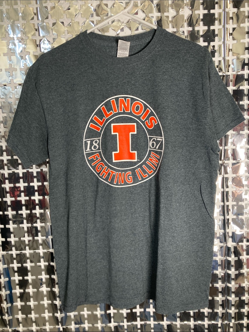 Gildan Kids Illinois Fighting Illini Gray & Orange Tee